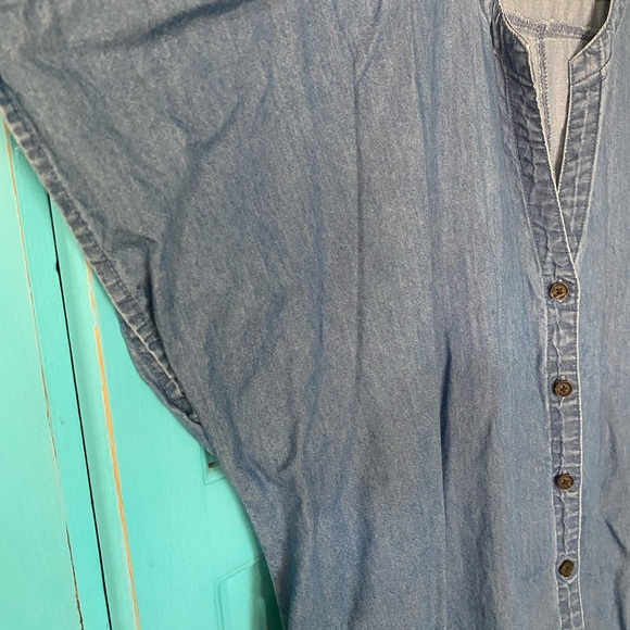 Lightweight Denim Dress Size 1x Excellent Unworn Condition Classic Style Woman - Picture 5 of 8